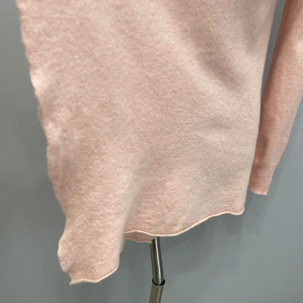 Calypso St. Barth‎ Cardigan Sweater Medium Pink 100% Cashmere Long Sleeve
